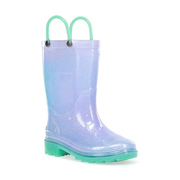 Light up girls rain hot sale boots