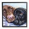 Stupell Home Decor Labradors Dog Watercolor Framed Wall Art