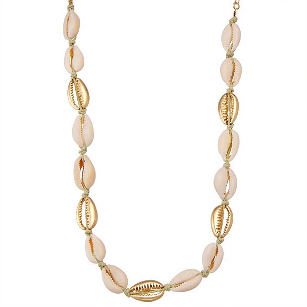 Gold puka hot sale shell necklace