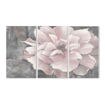 Stupell Home Decor Pastel Pink Peony Plaque Wall Art 3 pc Set