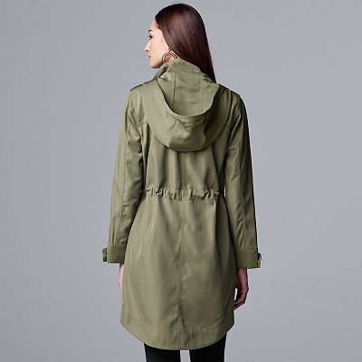 Women's Simply Vera Vera Wang Twill Hooded Jacket