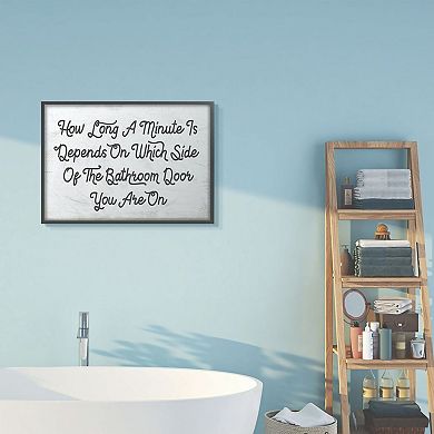 Stupell Home Decor Which Side Bathroom Framed Wall Art