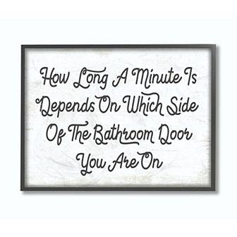 Stupell Home Decor Which Side Bathroom Framed Wall Art