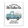 Stupell Home Decor Cotton Delivery Truck Bathroom Plaque Wall Art
