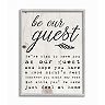 Stupell Home Decor Be Our Guest Poem Framed Wall Art