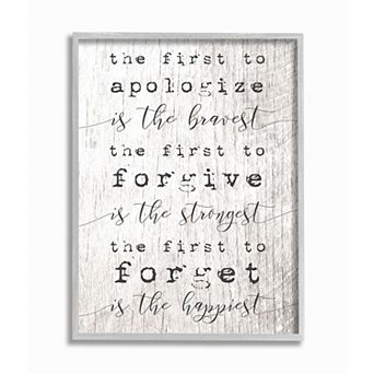 Stupell Home Decor Bravest, Strongest, Happiest Virtues Wall Art