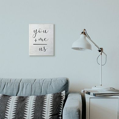 Stupell Home Decor "You Plus Me" Wall Plaque Art