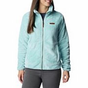 Columbia Women's Fire Side II Sherpa Full Zip, Aqua Haze, Small at