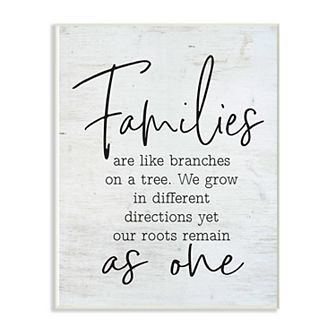 Stupell Home Decor As One Home Family Wall Plaque Art