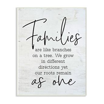 Stupell Home Decor As One Home Family Wall Plaque Art