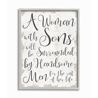 Stupell Home Decor Handsome Sons Wall Art