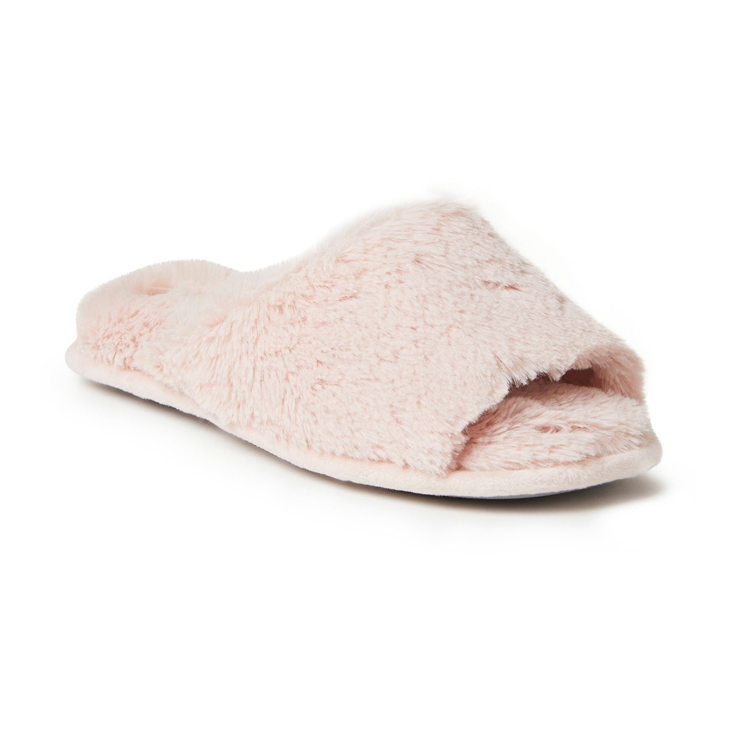 womens faux fur slides