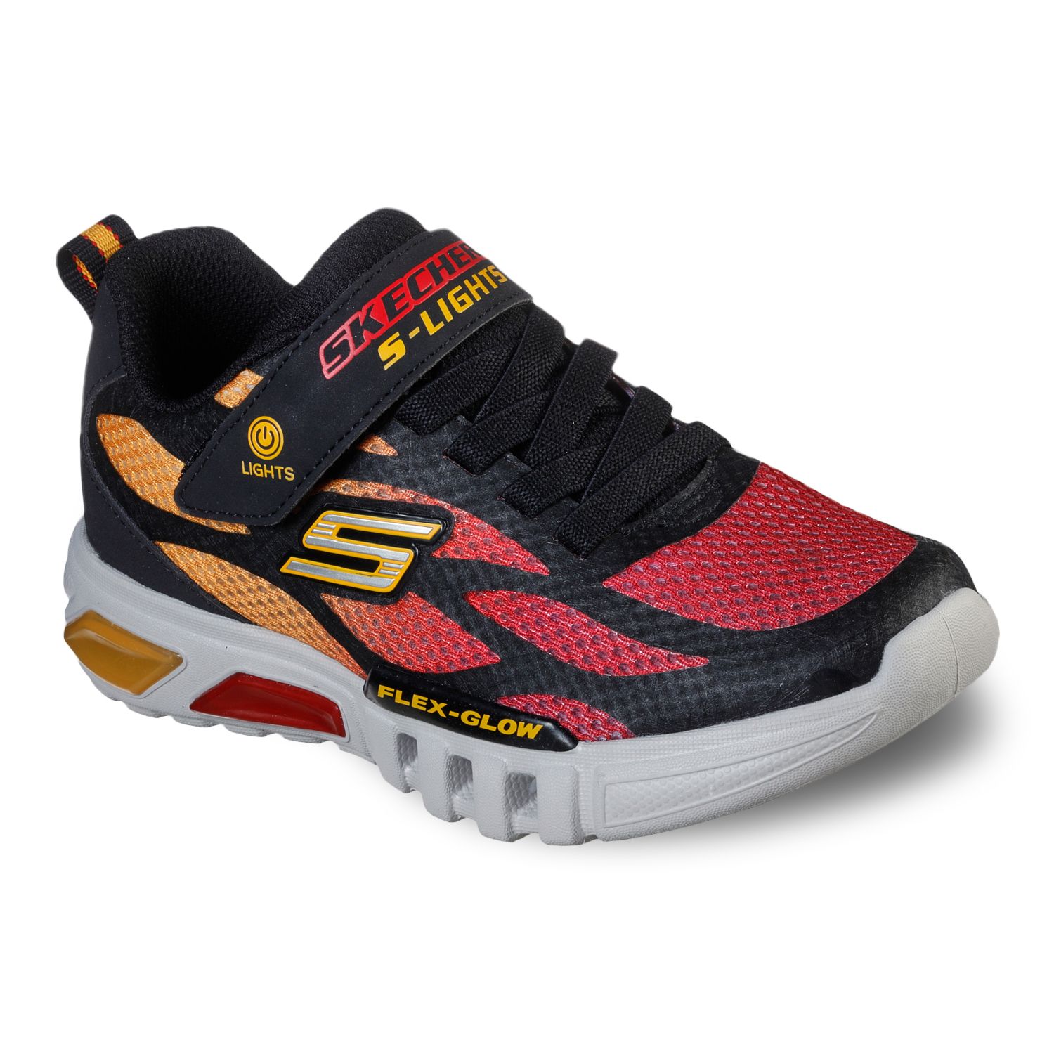 sketchers boys black