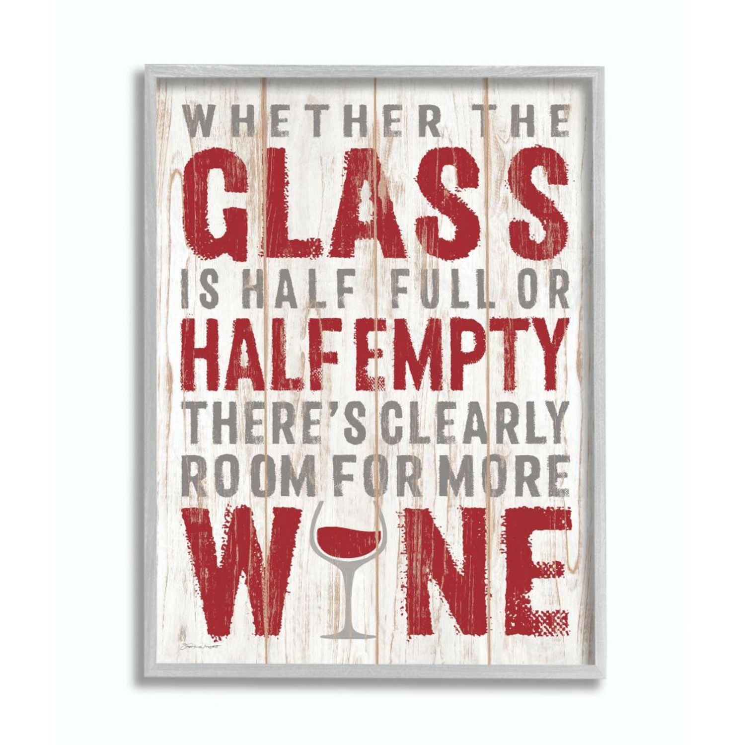 The Stupell Home Décor Collection Vino Kitchen Wall Plaque, 7 x 0.5 x 17, Proudly Made in USA