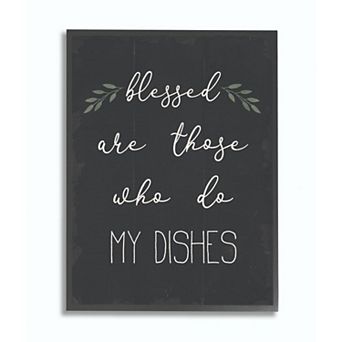 Stupell Home Decor Blessed Dishes Framed Wall Art