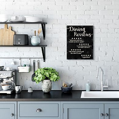 Stupell Home Decor Dining Reviews Five Star Kitchen Black Canvas Wall Art