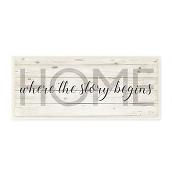 Stupell Home Decor "Where the Story Begins" Wall Plaque Art