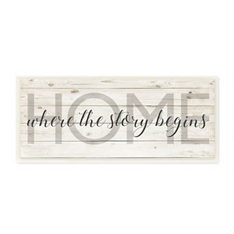 Stupell Home Decor "Where the Story Begins" Wall Plaque Art