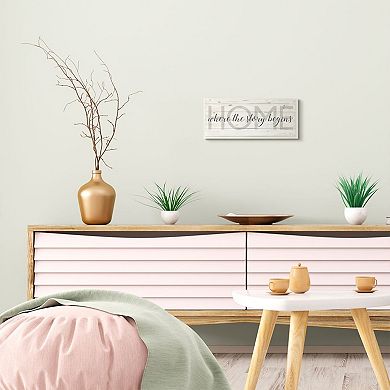 Stupell Home Decor "Where the Story Begins" Wall Plaque Art