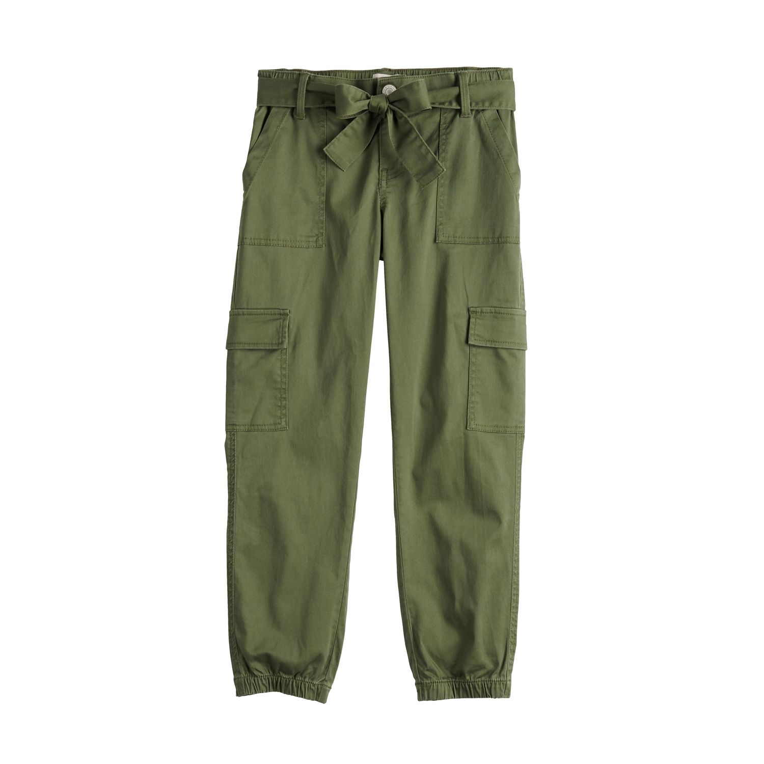 girls plus size khaki pants