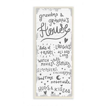 Stupell Home Decor Grandparents House Plaque Wall Art