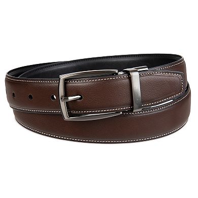 Big and Tall Sonoma Goods For Life® Comfort Stretch Reversible Black and Dark Brown Belt