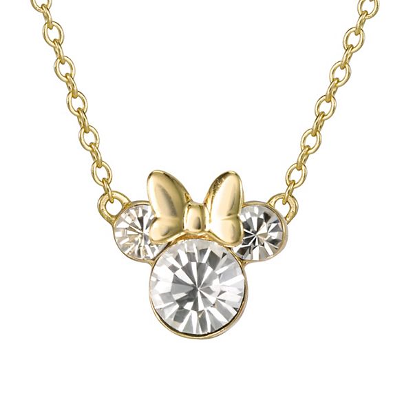 Disneys Minnie Mouse Crystal Necklace