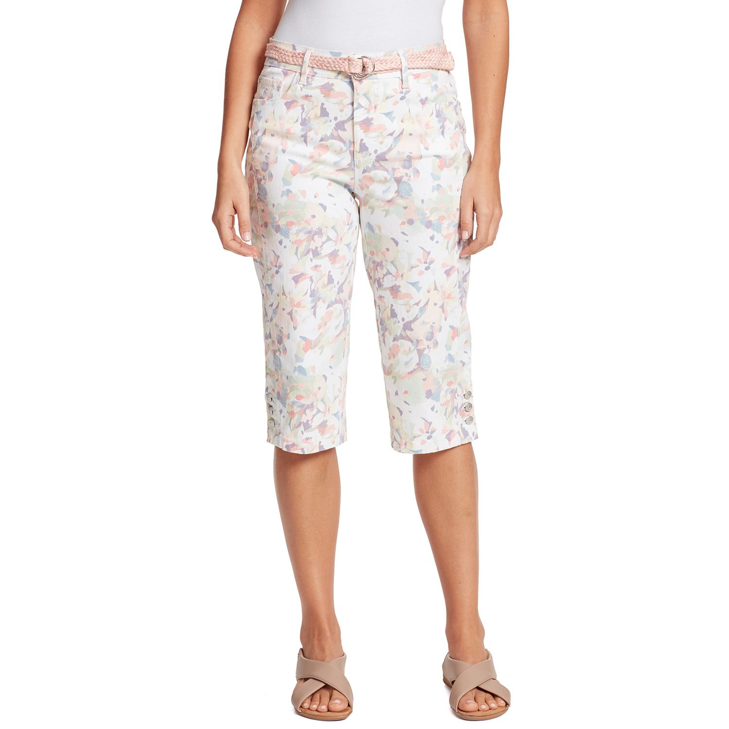 gloria vanderbilt cotton capris