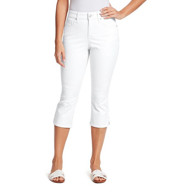 Gloria Vanderbilt Women's Comfort Stretch Skimmer White Capris Size 16