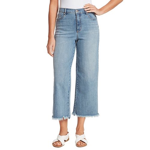 gloria vanderbilt women's amanda wide leg cropped jeans
