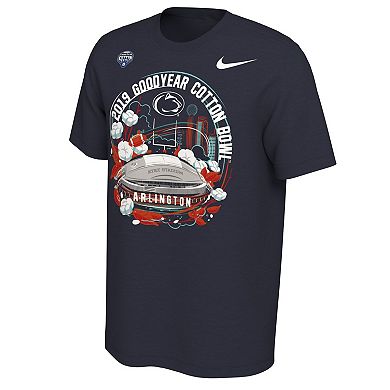Youth Nike Navy Penn State Nittany Lions 2019 Cotton Bowl Bound Stadium T-Shirt
