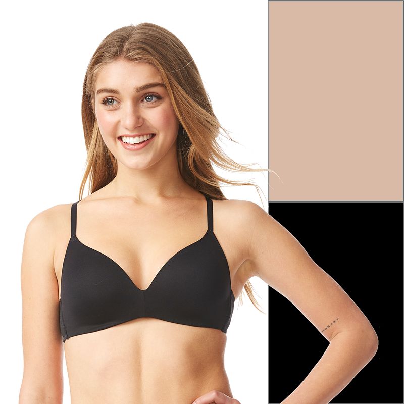 Juniors' SO® 2-Pack Wireless Bra Set SO51-025, Girl's, Size: 32 A, Nude Black