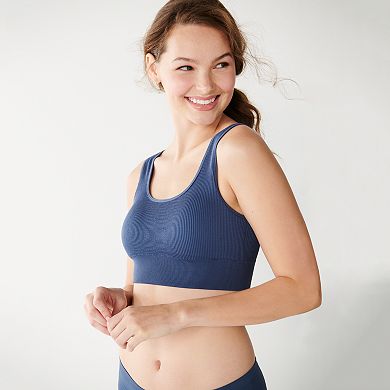 Juniors' SO® Bra Ribbed Seamless Bralette SO51-027