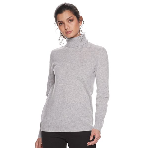 Women's Apt. 9® Turtleneck Cashmere Pullover