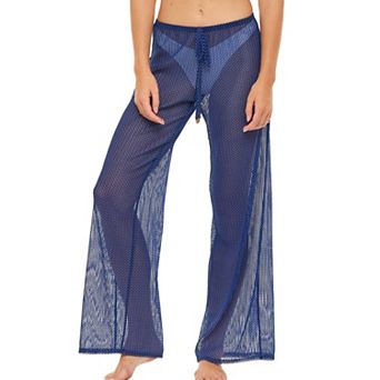 Women's Jordan Taylor Print Sheer Swim Cover-Up Pants