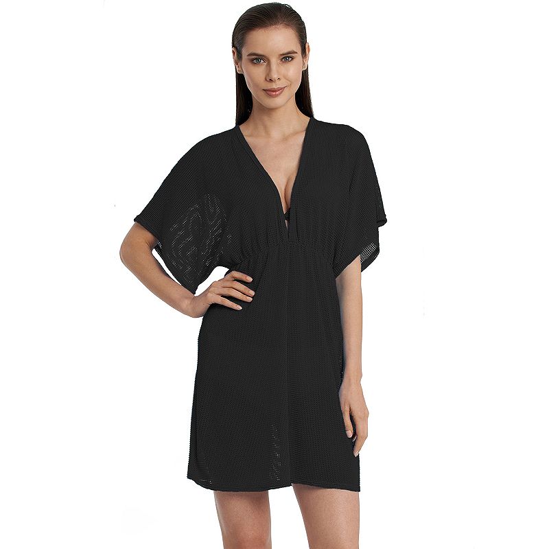 UPC 846285012211 product image for Women's Jordan Taylor Beachwear Empire-Waist Dress Cover Up, Size: Medium, Black | upcitemdb.com