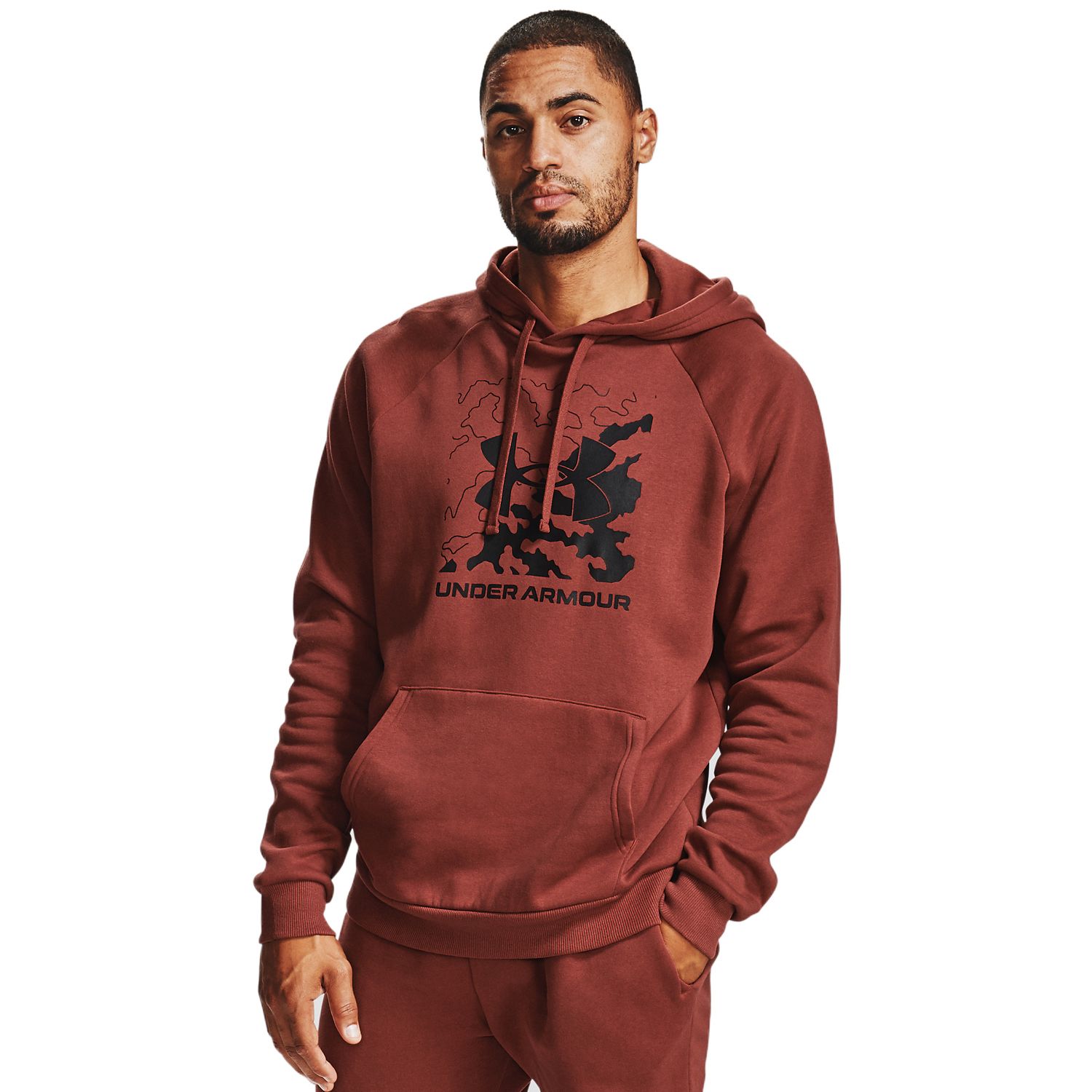 under armour box logo hoodie