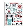 Stupell Home Decor Blue and Red Coffee Collage Wall Plaque Art