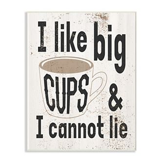 Stupell Home Decor Big Cups Wall Plaque Art