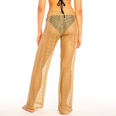 Women's Jordan Taylor Beachwear Crochet-Style Pants