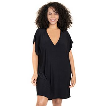 Plus Size Jordan Taylor Beachwear Back-Cutout Cover Up