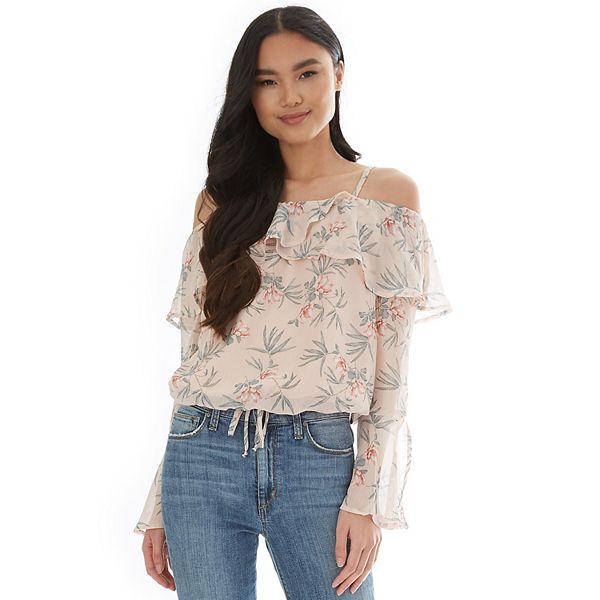 Juniors' IZ Byer Bell Sleeve Top