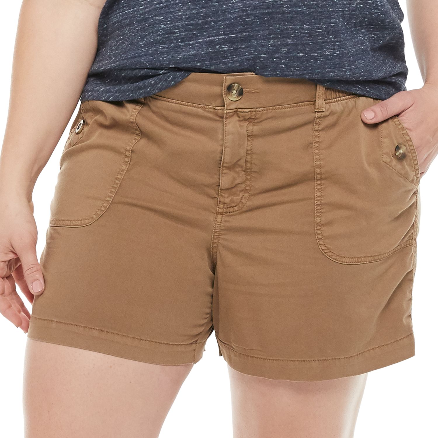 kohls plus size shorts