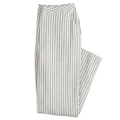 Juniors' Vylette™ Striped Linen Ankle Pants
