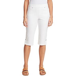 Petite Gloria Vanderbilt Cleo Belted Skimmer Capris