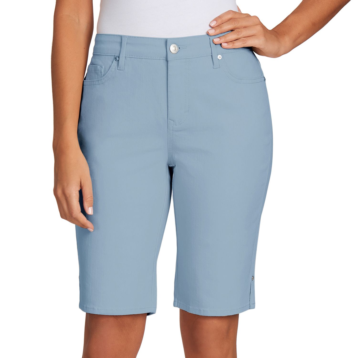 gloria vanderbilt all around slimming effect bermuda shorts