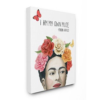 Stupell Home Decor My Own Muse Frida's Flowers Canvas Wall Art