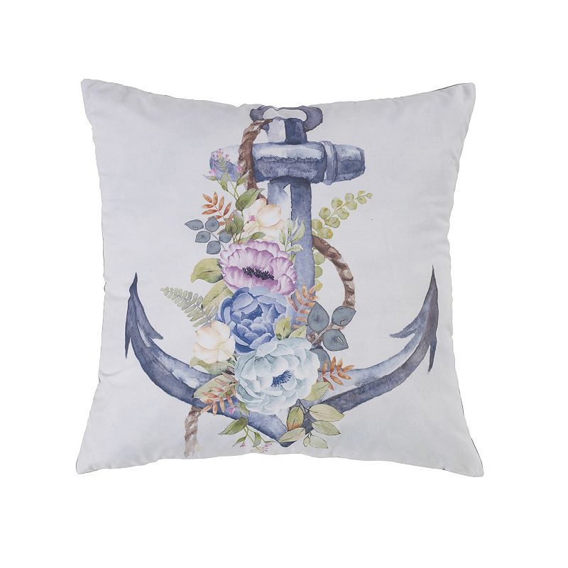Donna Sharp Anchor Throw Pillow, Multicolor, Fits All