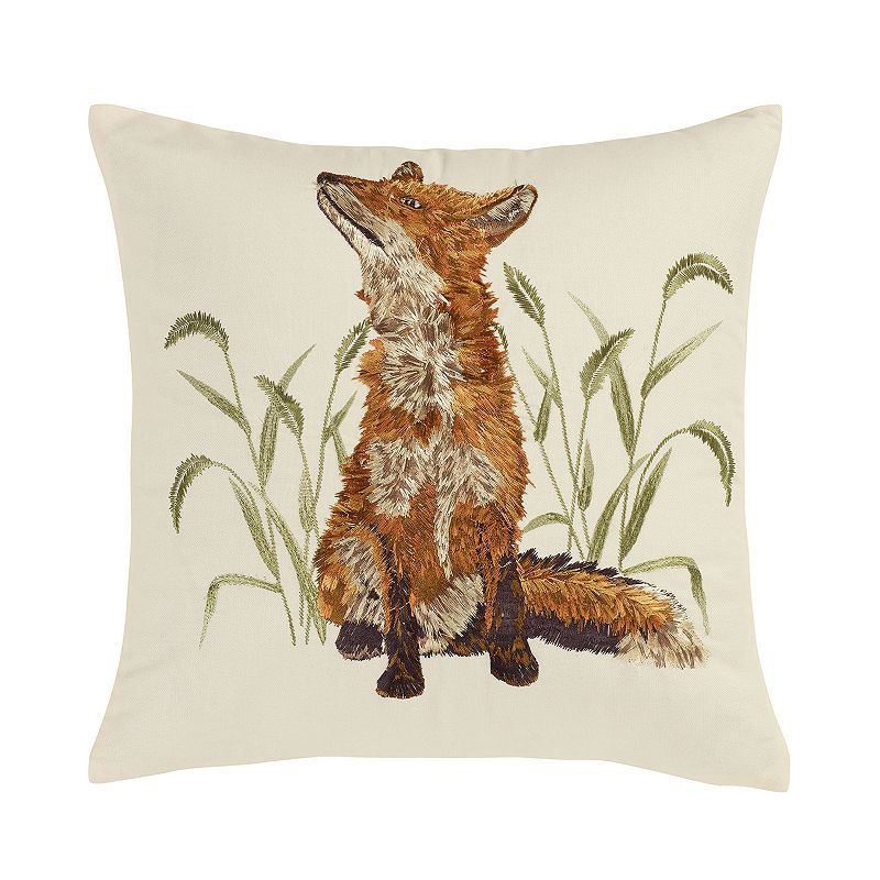 Donna Sharp Fox Throw Pillow, Multicolor, Fits All