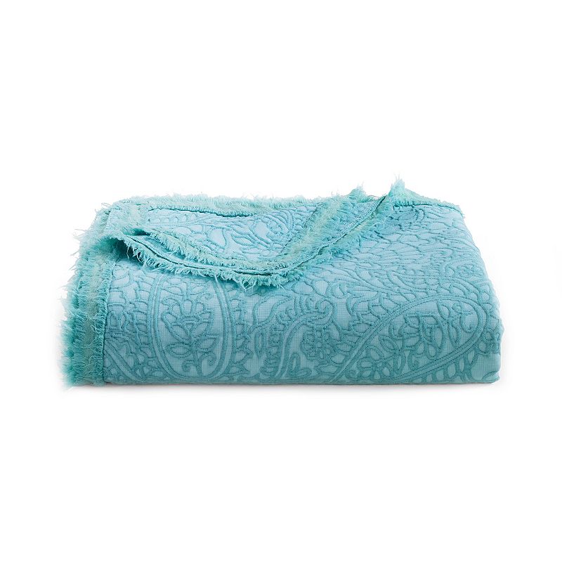 Donna Sharp GW Paisley Oversized Throw, Green